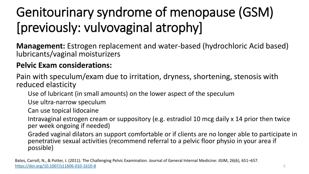genitourinary syndrome of menopause 1