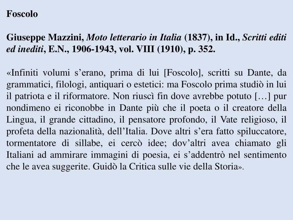 foscolo