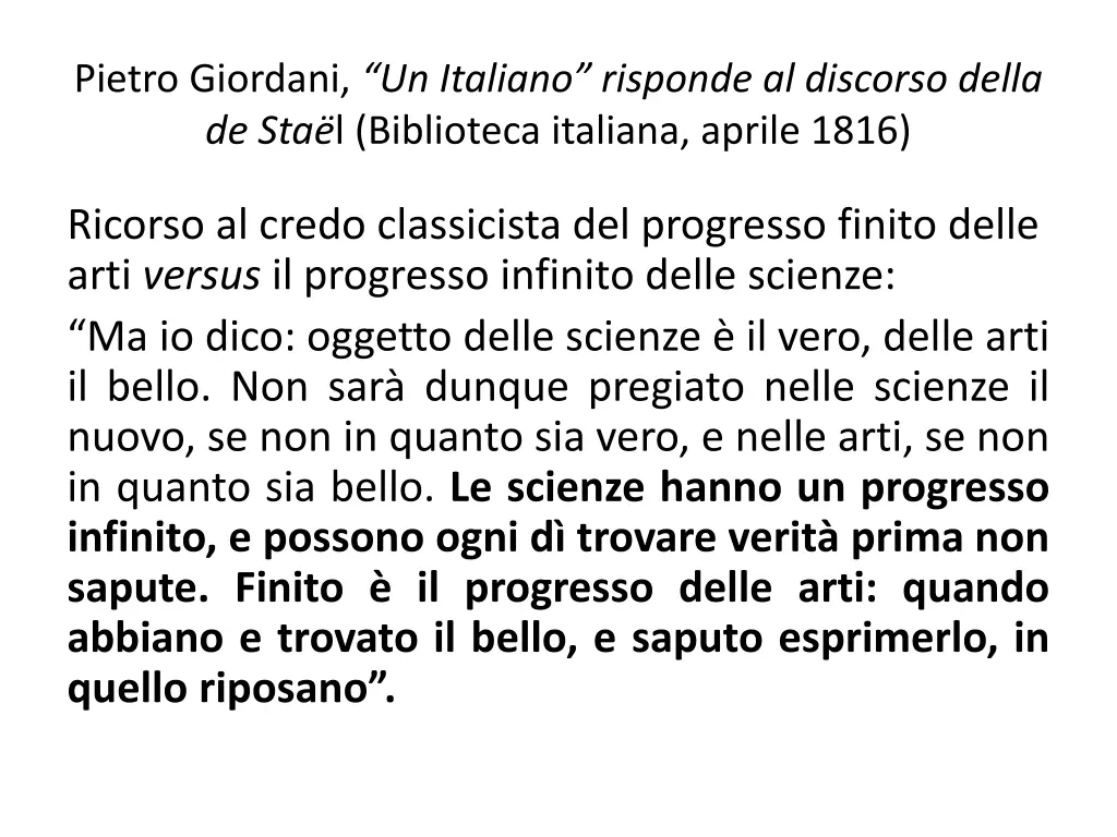 pietro giordani un italiano risponde al discorso
