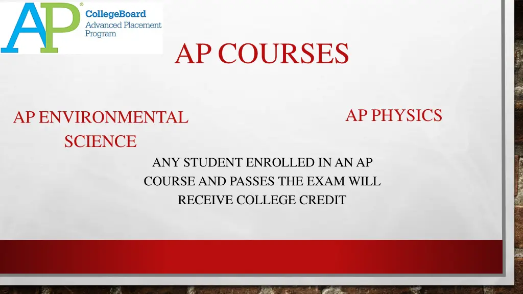ap courses 1
