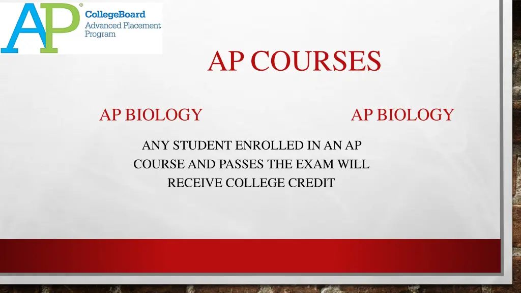 ap courses