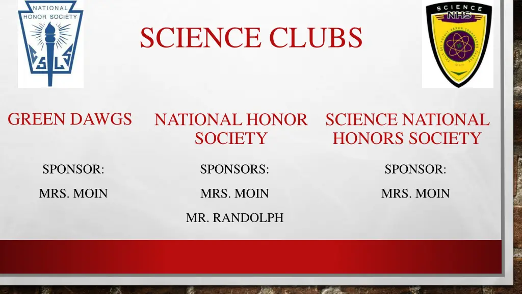 science clubs
