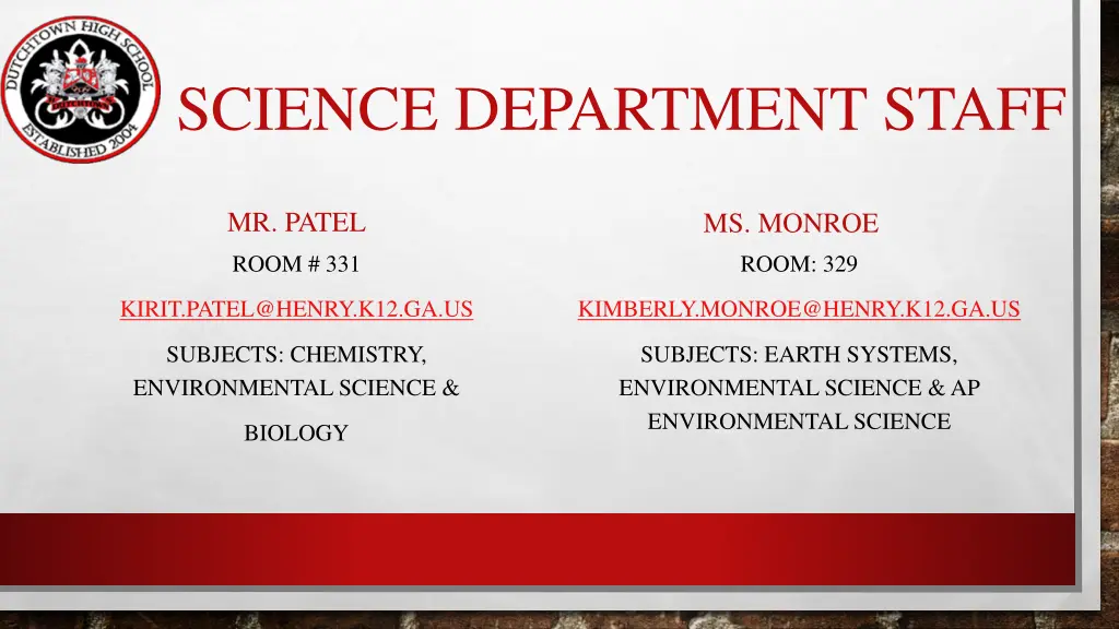 science department staff 3