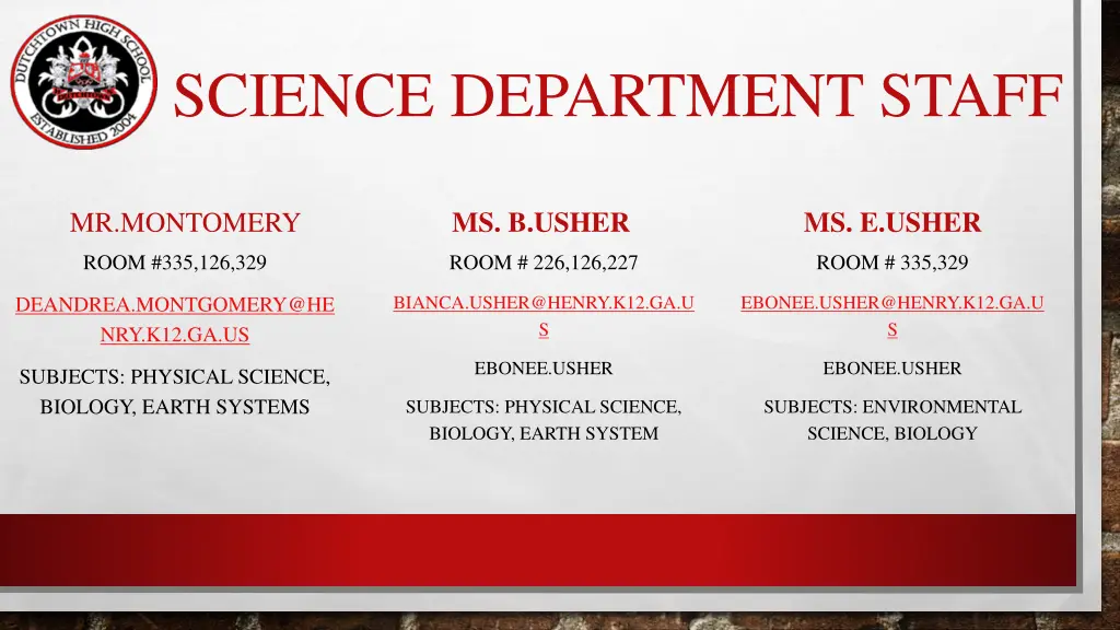 science department staff 4