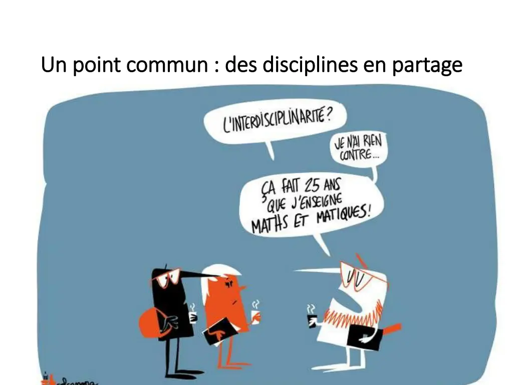 un point commun des disciplines en partage
