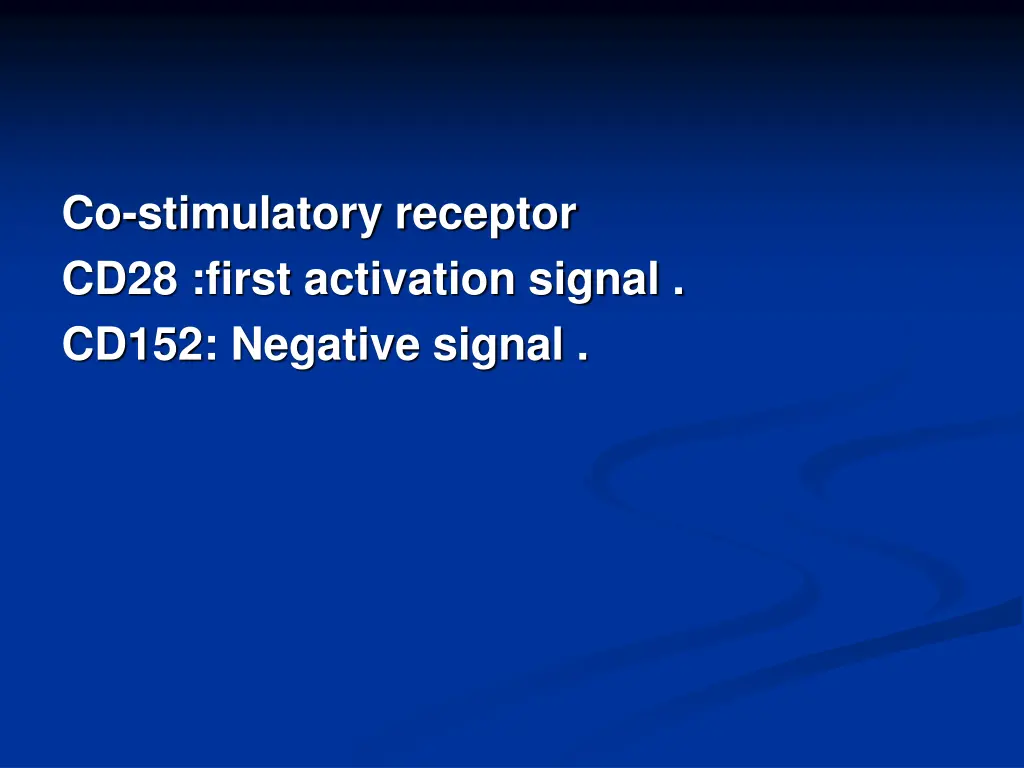 co stimulatory receptor cd28 first activation