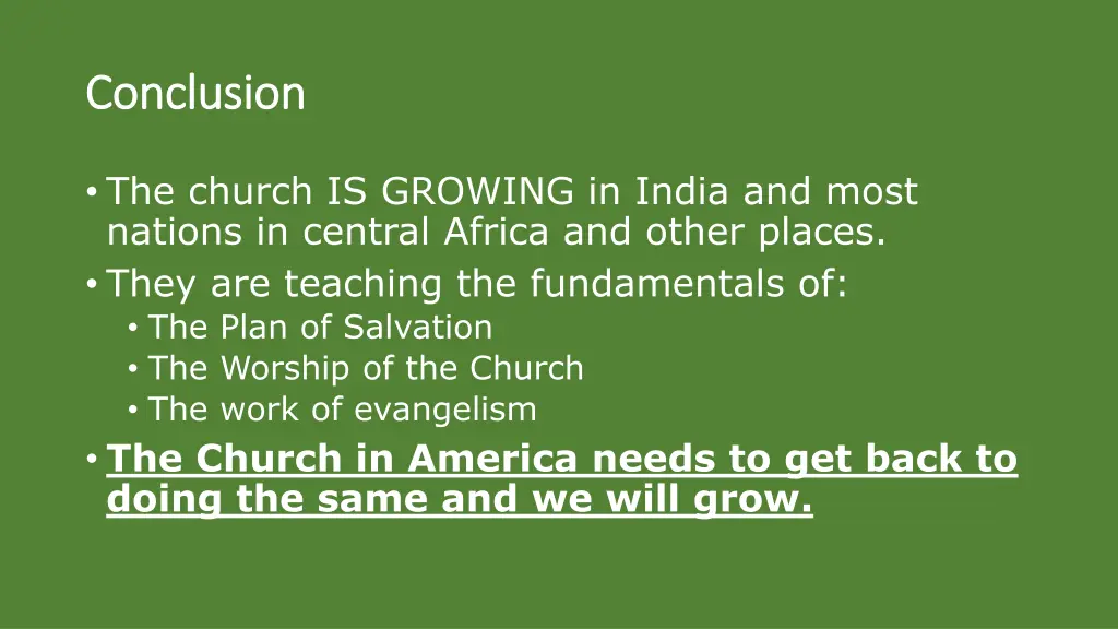 conclusion conclusion