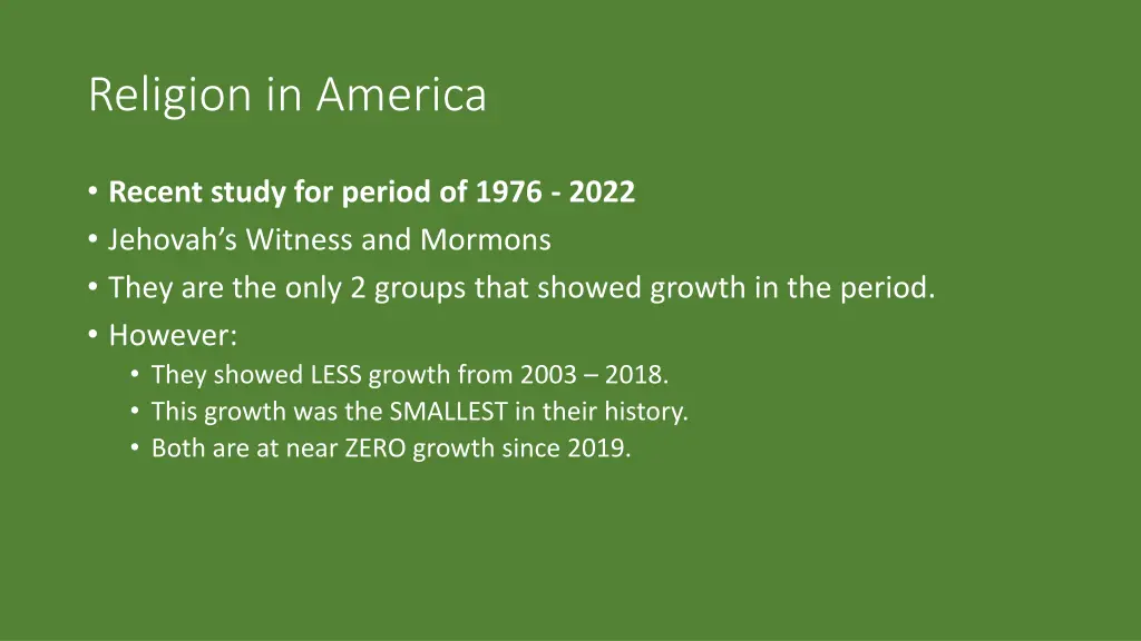 religion in america 2