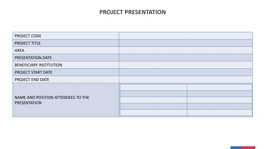 project presentation