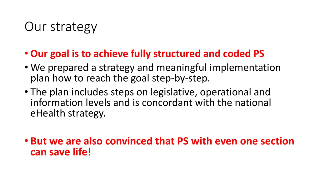 our strategy
