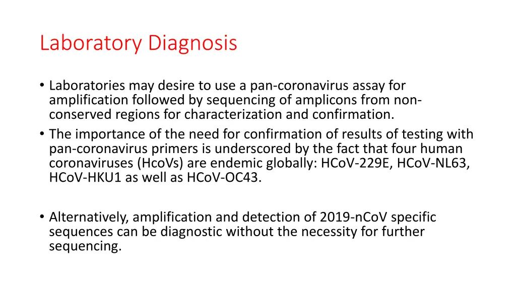 laboratory diagnosis