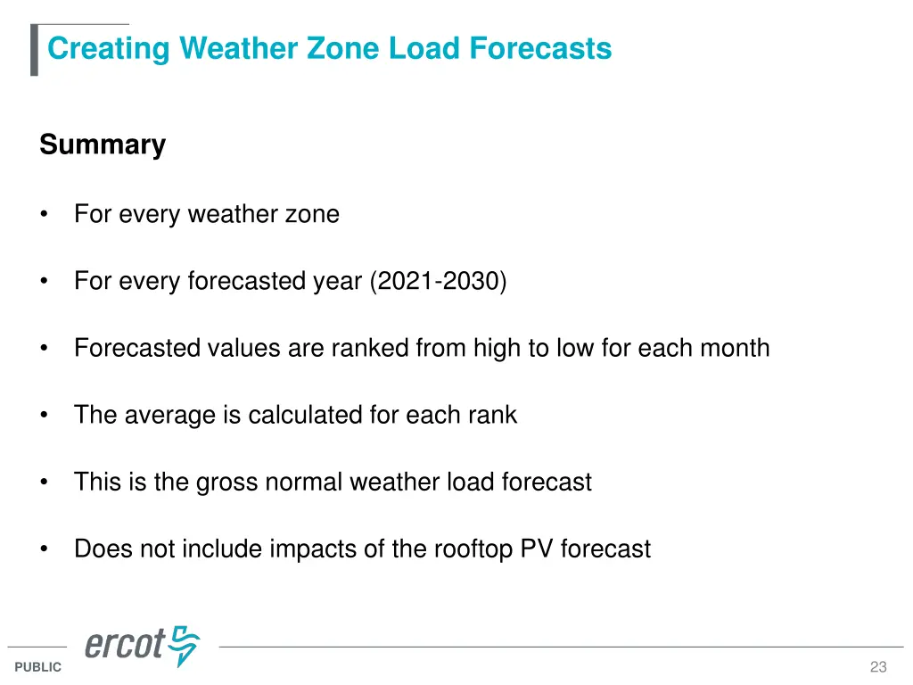 creating weather zone load forecasts 1