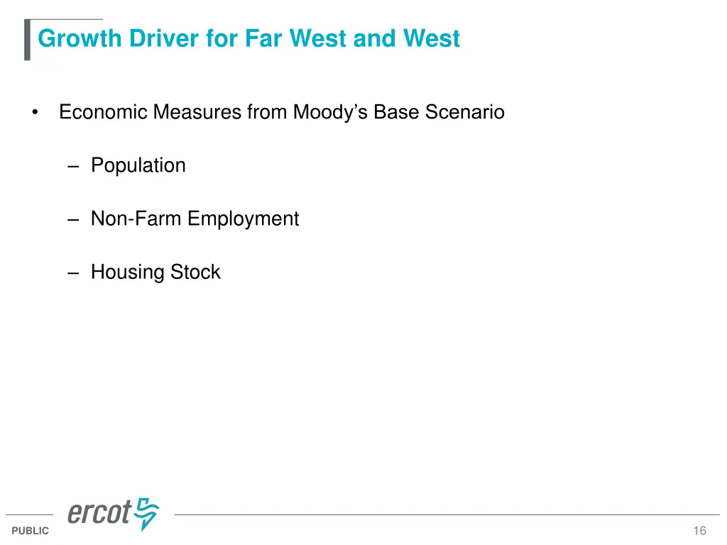 growth driver for far west and west