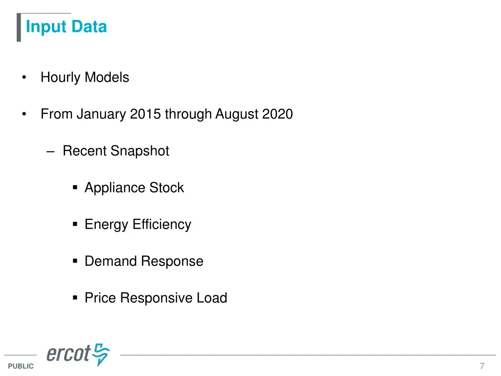 input data