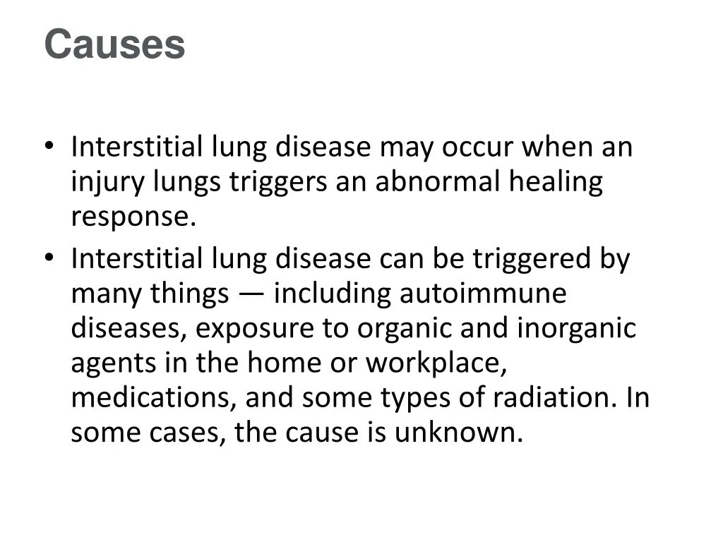 causes