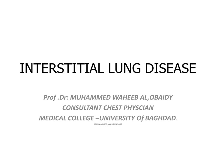 interstitial lung disease