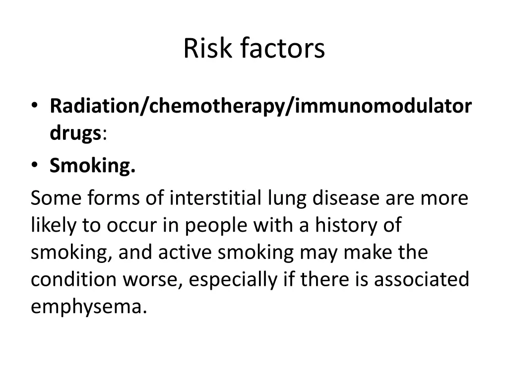 risk factors 1