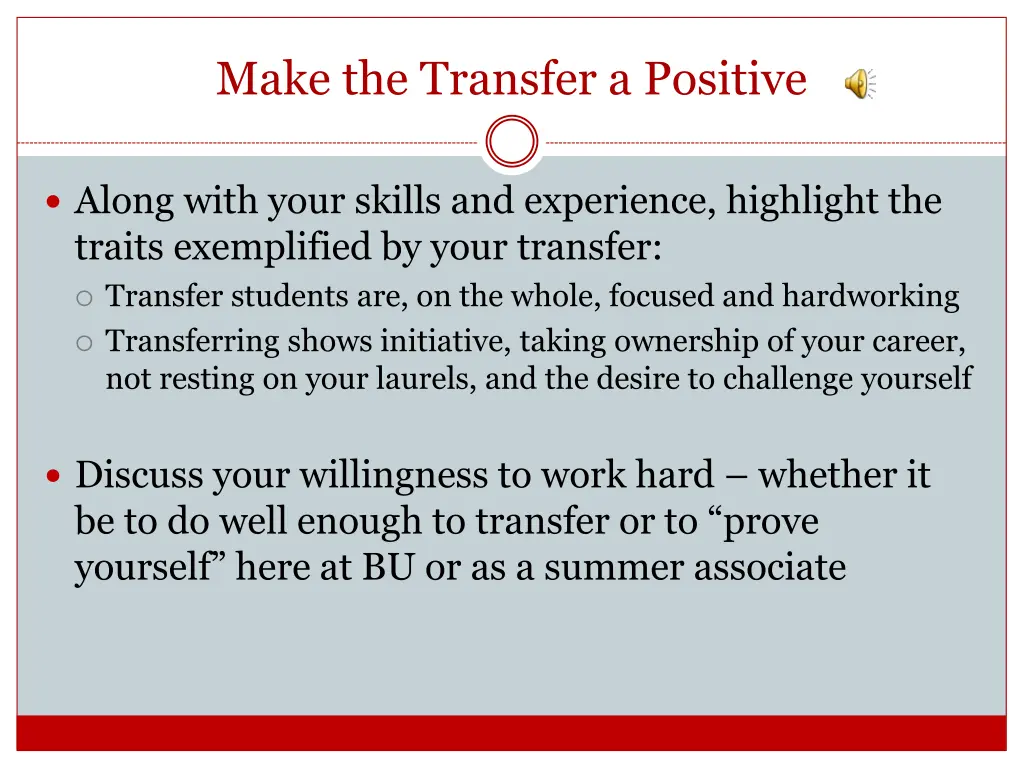 make the transfer a positive