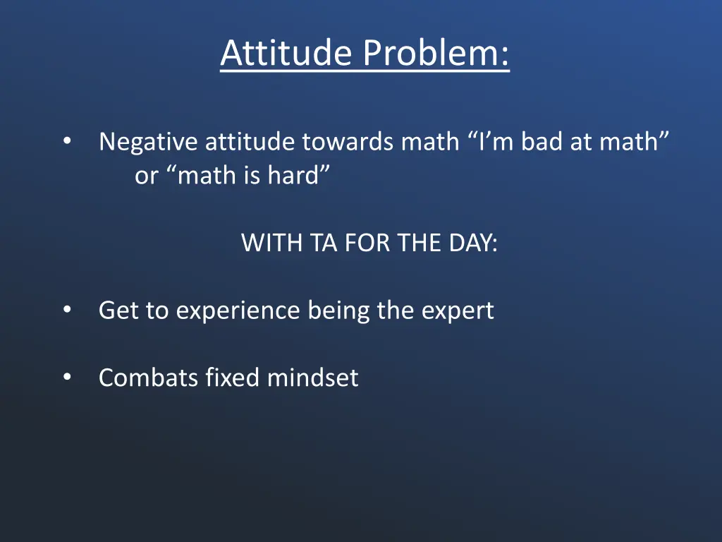 attitude problem