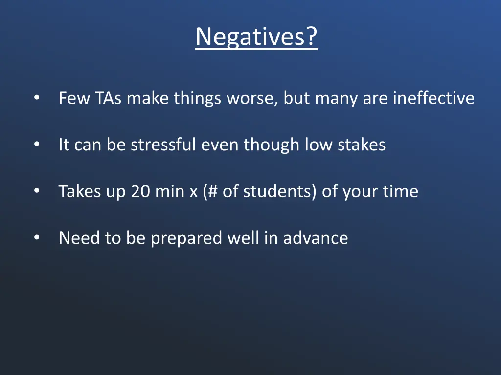 negatives
