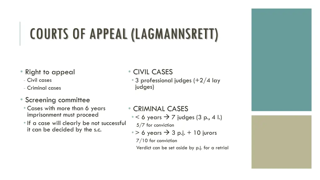 courts of appeal lagmannsrett