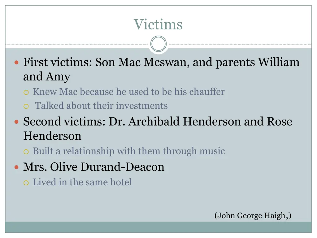 victims