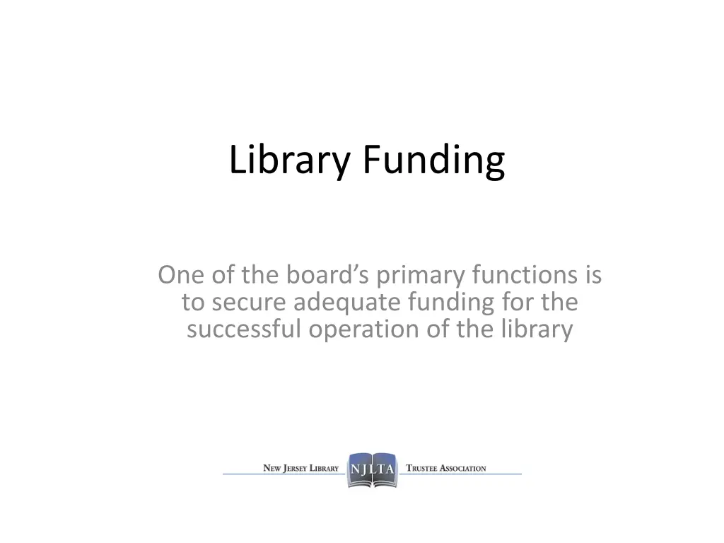 library funding