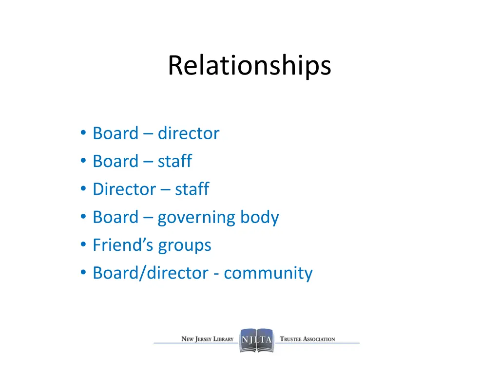 relationships