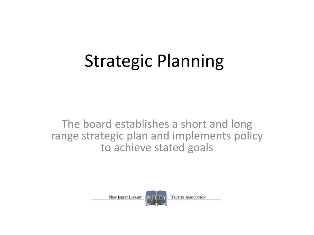 strategic planning