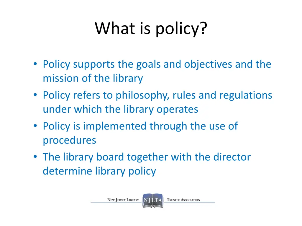 what is policy