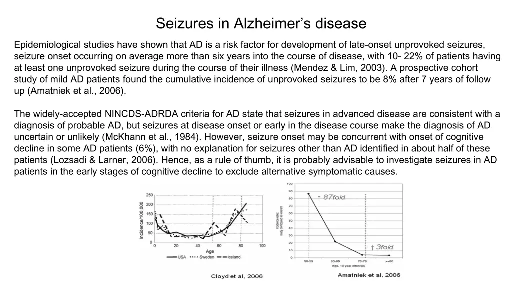 seizures in alzheimer s disease