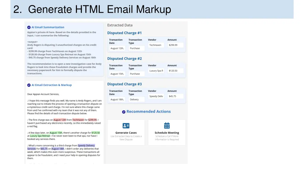 2 generate html email markup