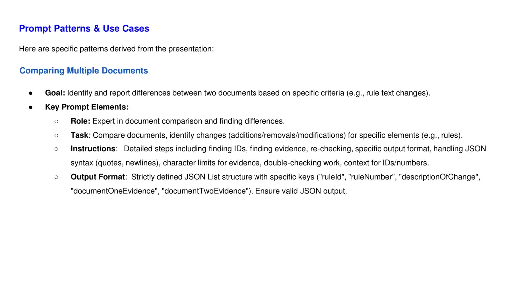 prompt patterns use cases