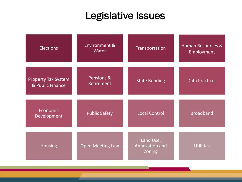 legislative issues legislative issues