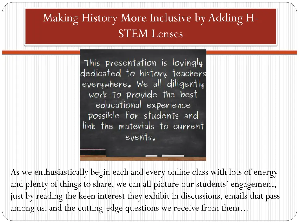 making history more inclusive by adding h stem 1