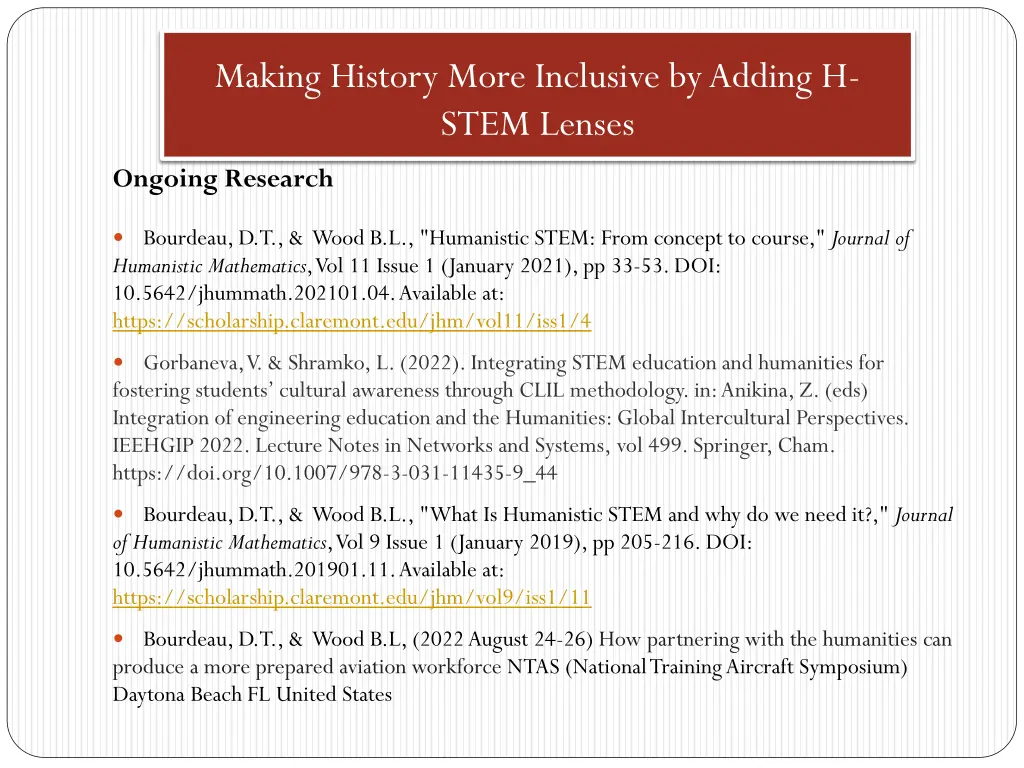 making history more inclusive by adding h stem 12