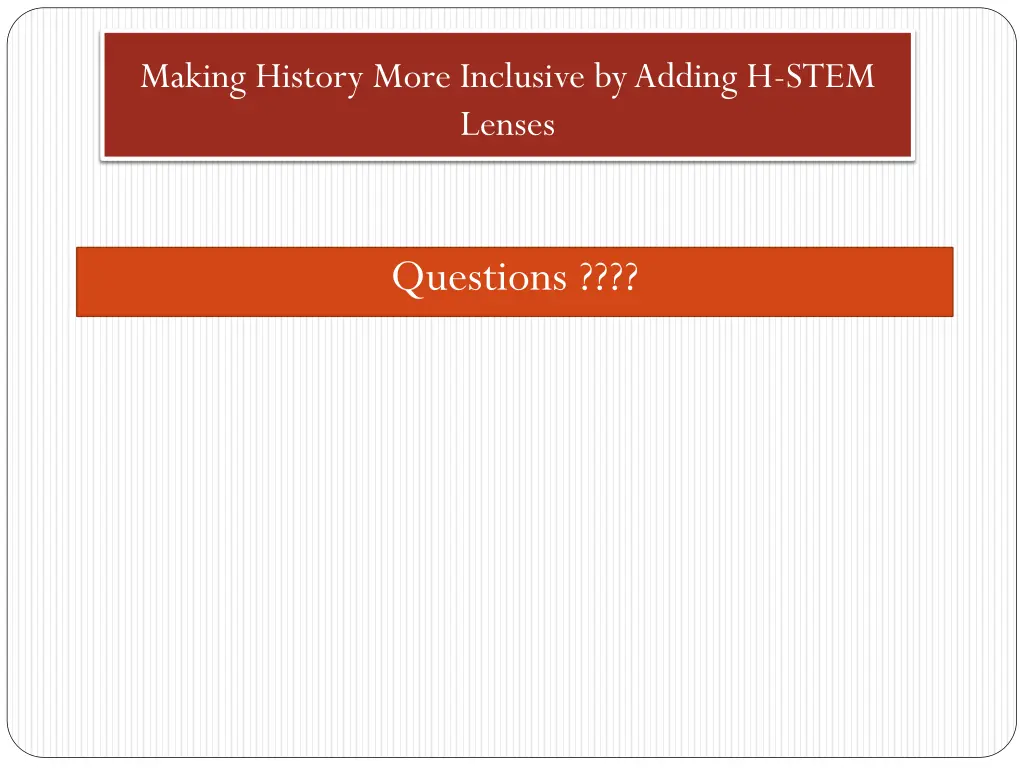 making history more inclusive by adding h stem 14