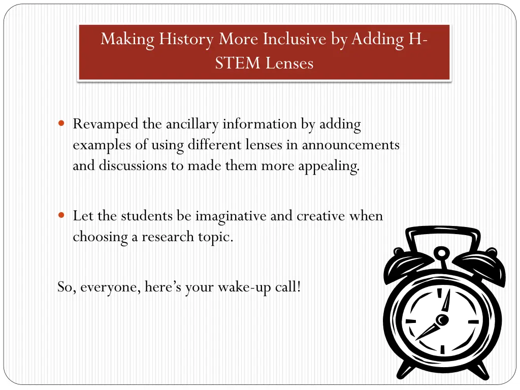 making history more inclusive by adding h stem 4
