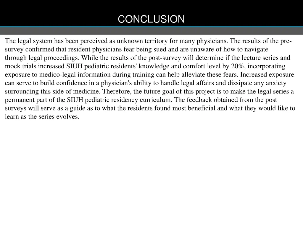 conclusion