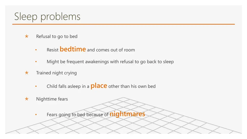sleep problems 1