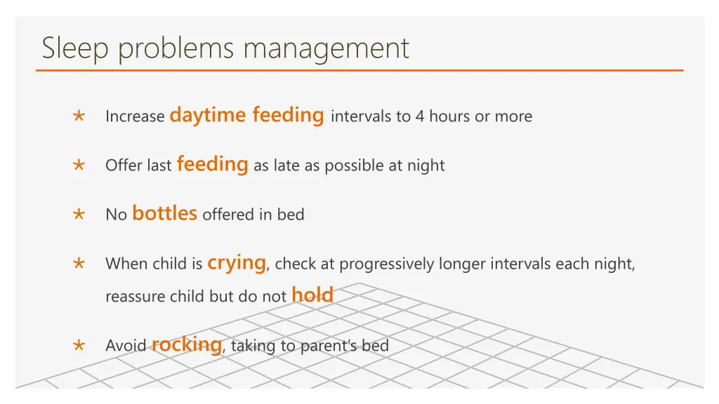 sleep problems management 1