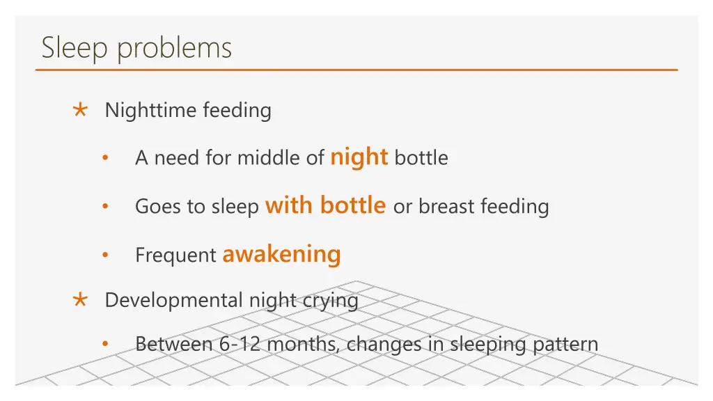 sleep problems