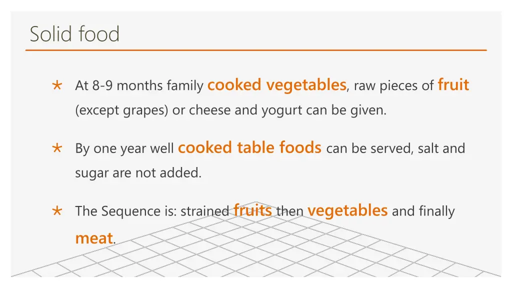solid food 2