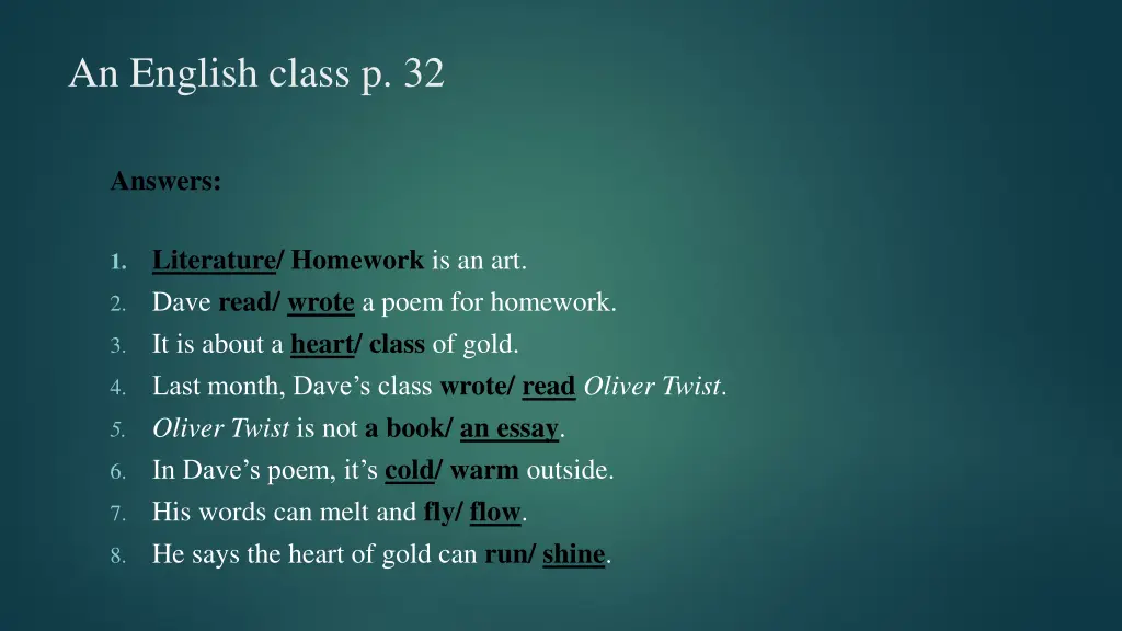 an english class p 32 3