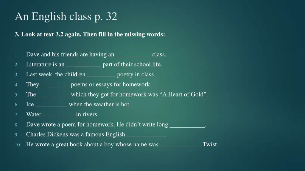 an english class p 32 5
