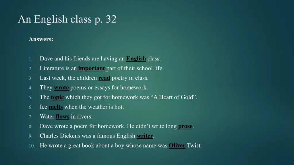 an english class p 32 6