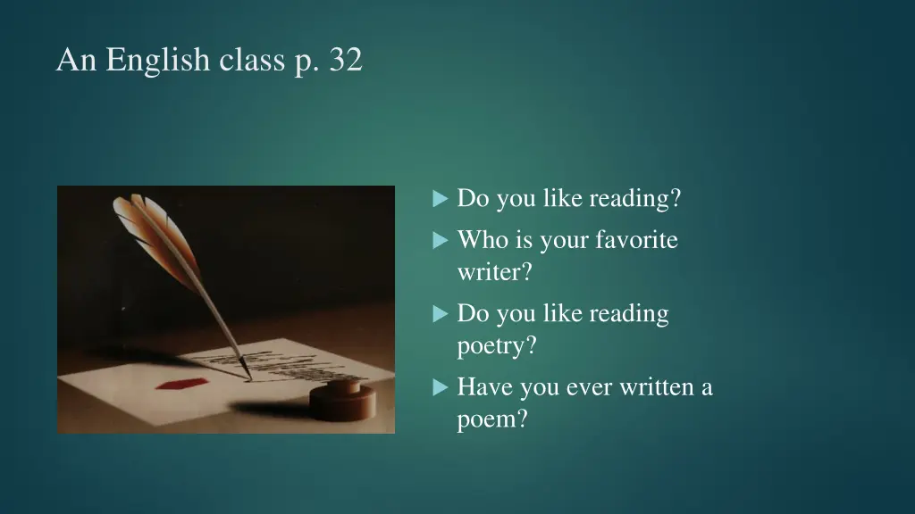 an english class p 32