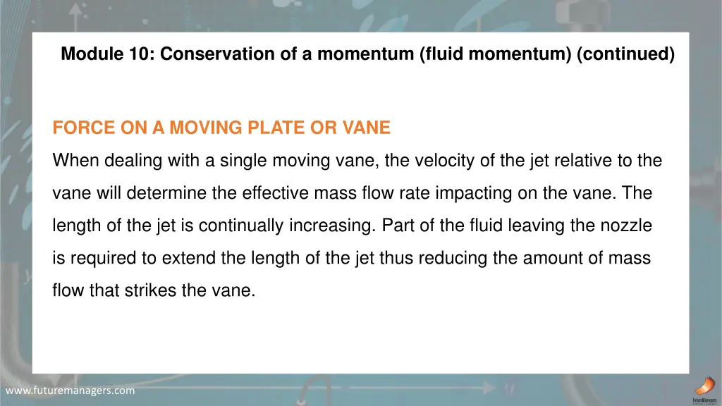 module 10 conservation of a momentum fluid 2