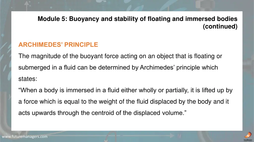 module 5 buoyancy and stability of floating 1