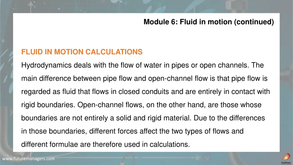 module 6 fluid in motion continued 3